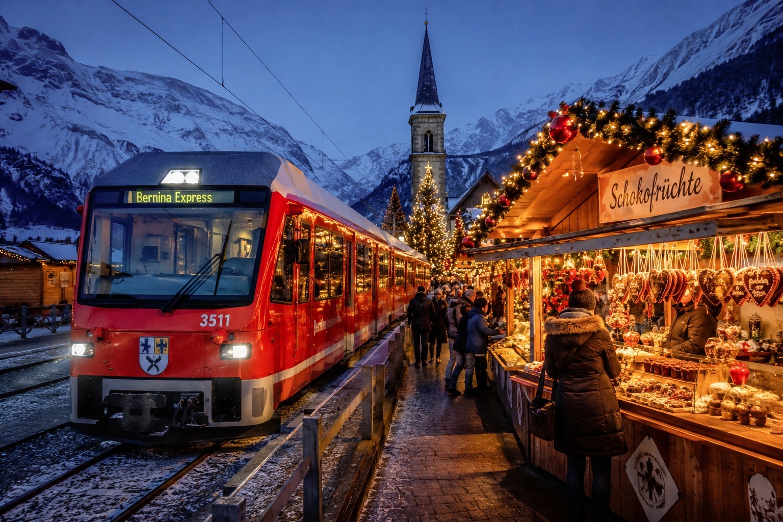 Milano'dan St. Moritz'e Bernina Express Deneyimi