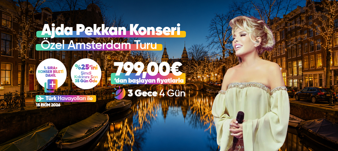 Ajda Pekkan Konseri Özel Amsterdam Turu banner tasarımı