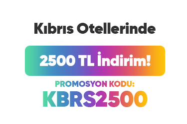Kıbrıs Otellerinde 2500 TL İndirim Kampanyası ve Erken Rezervasyon Afişi – Tatilkaresi