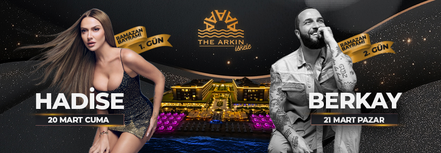 The Arkın İskele Hadise ve Berkay konseri Kıbrıs Ramazan Bayramı etkinliği