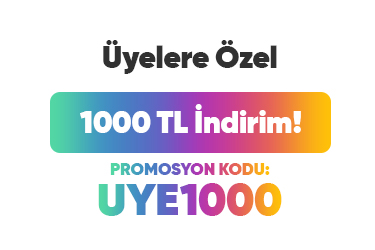 Üyelere Özel 1000 TL İndirim Kampanyası ve Promosyon Kodu Afişi – Tatilkaresi