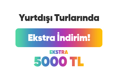 Yurt Dışı Turlarında Ekstra 5000 TL İndirim Kampanyası Afişi – Tatilkaresi