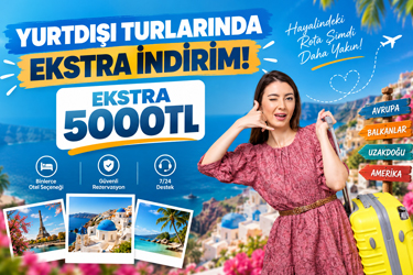 Yurtdışı Turlarında Ekstra İndirim – Tatilkaresi