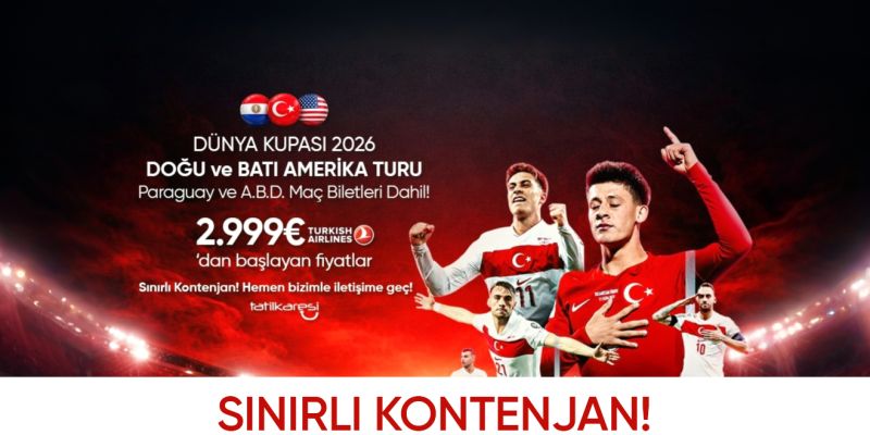 Dünya Kupası Özel Doğu ve Batı Amerika Turu - Paraguay ve A.B.D. Maç Biletleri Dahil!