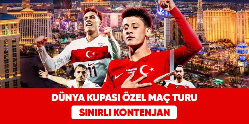 Business Class ile Dünya Kupası A.B.D Maçı - Los Angeles & Las Vegas Turu - Maç Bileti Dahil - Türk Havayolları 4 Gece