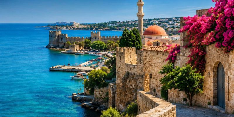 Fethiye Hareketli  Ekonomik Rodos Adası Turu 4 Gece 5 Gün