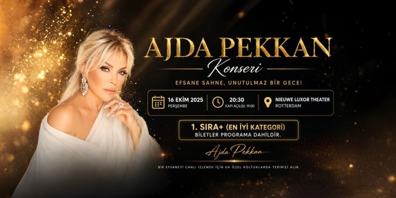 Ajda Pekkan Konseri Özel Amsterdam Turu Türk Havayolları ile 3 Gece