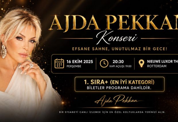 Amsterdam Turu Ajda Pekkan Konseri Özel Türk Havayolları ile 3 Gece