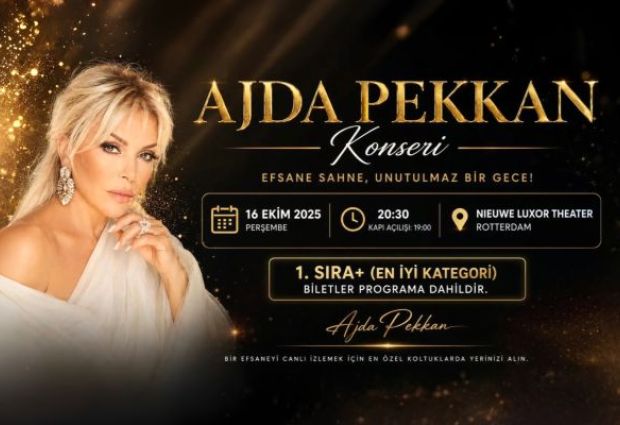 Ajda Pekkan Konseri Özel Amsterdam Turu Türk Havayolları ile 3 Gece